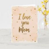 Ich liebe dich, Mutter, Schimmernde Karte (Gelbe Blume)