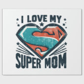Ich liebe dich Mutti Geschenkpapier (Flach)