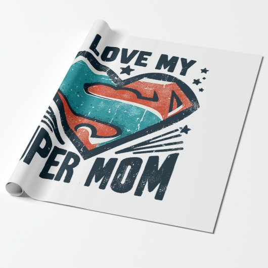 Ich liebe dich Mutti Geschenkpapier (Ungerollt)