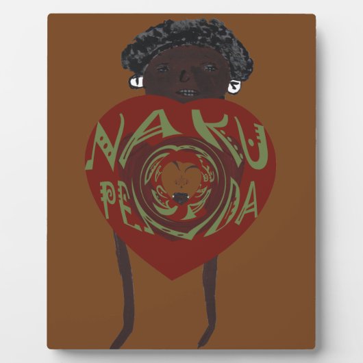 Ich Liebe dich! Nakupenda Sana Fotoplatte (Vorderseite)