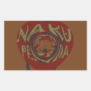 Ich Liebe dich! Nakupenda Sana Rechteckiger Aufkleber