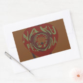 Ich Liebe dich! Nakupenda Sana Rechteckiger Aufkleber (Umschlag)