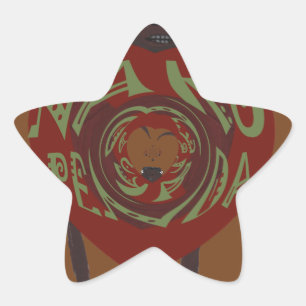 Ich Liebe dich! Nakupenda Sana Stern-Aufkleber