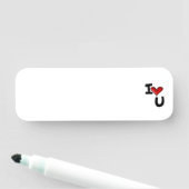 Ich Liebe dich Namensschild (Beispiel)