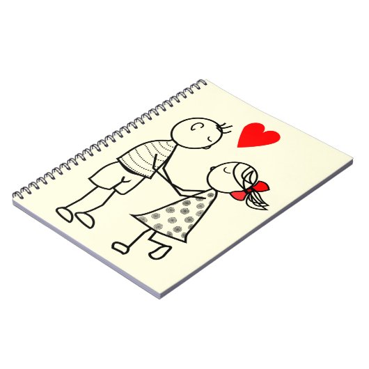 ICH LIEBE DICH NOTIZBLOCK (Linke Seite)