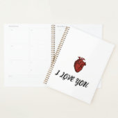 "ICH LIEBE DICH"-Notizbuch mit anatomischer Herz-G Planer (Anzeige)