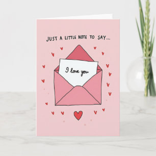Ich liebe dich Notizkarte Karte