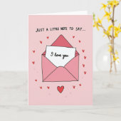 Ich liebe dich Notizkarte Karte (Gelbe Blume)
