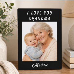 Ich liebe dich, Oma Foto  Großelterntag Fotoplatte