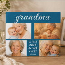 Ich liebe dich Oma Fotoplakette | Tag der Großelte