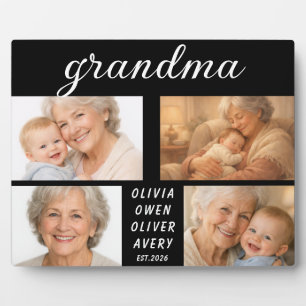 Ich liebe dich Oma Fotoplakette Tag der Großelte Fotoplatte