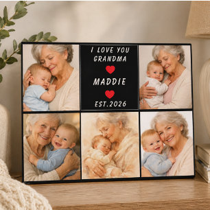 Ich liebe dich, Oma   Großelterntag Fotoplatte
