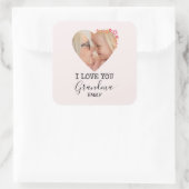 Ich liebe dich Oma | Personalisierter Aufkleber (Tasche)