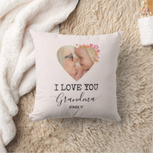 Ich liebe dich, Oma | Personalisiertes Foto-Kissen