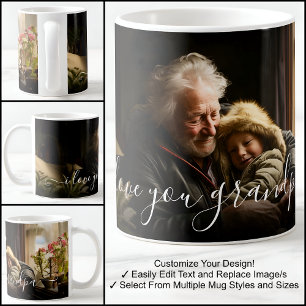 Ich liebe dich Opa Schönes Foto Vorlagen Text Kaffeetasse