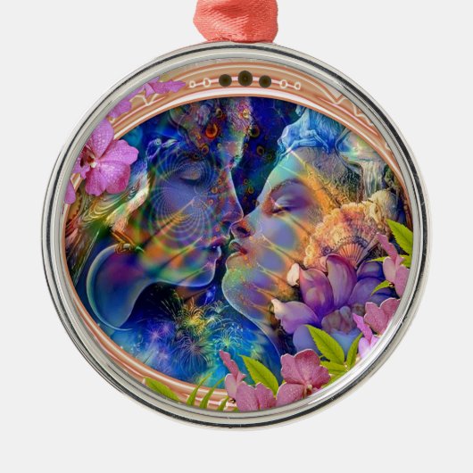 Ich Liebe dich Ornament Aus Metall (Vorne)