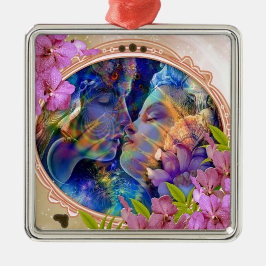 Ich Liebe dich Ornament Aus Metall (Vorne)