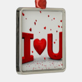 Ich Liebe dich Ornament Aus Metall (Rechts)