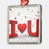 Ich Liebe dich Ornament Aus Metall (Links)