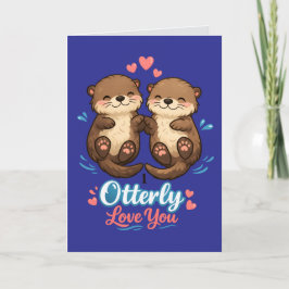 Ich liebe dich Otter-mäßig Karte