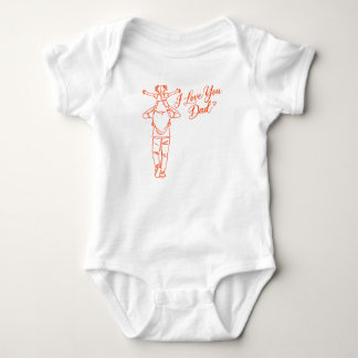 Ich liebe dich Papa Baby-Body Baby Strampler