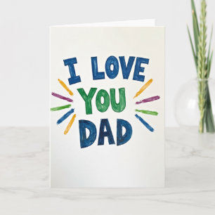 Ich liebe dich Papa beste Karte