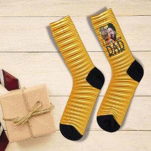 Ich liebe dich Papa Foto Benutzerdefinierte Helle Socken