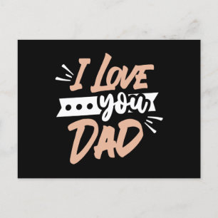 Ich liebe dich Papa Postkarte