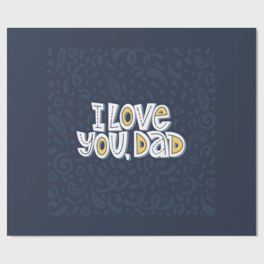 Ich Liebe dich, Papa. Richtiges Schreiben auf dem Geschenkpapier (Flach)