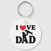 ich liebe dich Papa Schlüsselanhänger (Vorderseite)