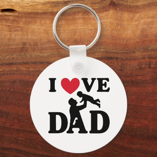 ich liebe dich Papa Schlüsselanhänger (Vorderseite)