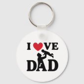 ich liebe dich Papa Schlüsselanhänger (Rückseite)