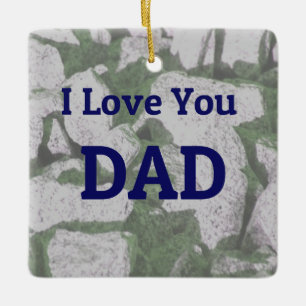 Ich liebe dich Papa Schmuck Keramikornament
