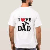 Ich liebe dich Papa T-Shirt (Rückseite)