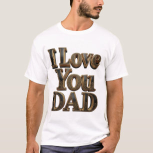 Ich liebe dich Papa T-Shirt – Premium Vatertagsges