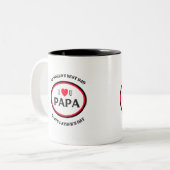 ich liebe dich papa vätertag tasse (Vorderseite Links)
