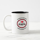 ich liebe dich papa vätertag tasse (Links)