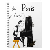 ich liebe dich Paris Notizblock (Vorderseite)