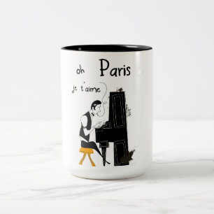 ich liebe dich Paris Zweifarbige Tasse