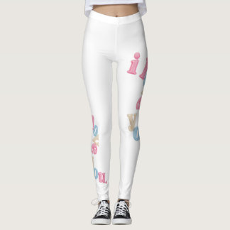 "Ich liebe dich" Patch Art Leggings | Ästhetischer