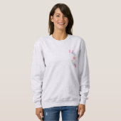 "Ich liebe dich" Patch Style Hoodie | Ästhetisches (Vorne ganz)