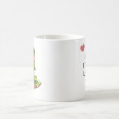 Ich liebe Dich | Personalisierte Chibi-Kröte Kaffeetasse (Mittel)