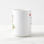 Ich liebe Dich | Personalisierte Chibi-Kröte Kaffeetasse (Mittel)