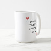 Ich liebe Dich | Personalisierte Chibi-Kröte Kaffeetasse (VorderseiteRechts)
