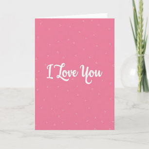 Ich liebe dich Pink Doodle Karte