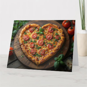 ICH LIEBE DICH, PIZZA-KARTE DANKESKARTE