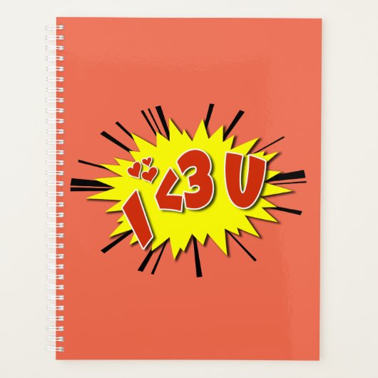 Ich Liebe dich Planer (Vorderseite)