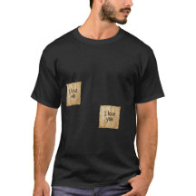 "Ich liebe Dich" Post-it Notes Minimalist Schwarze