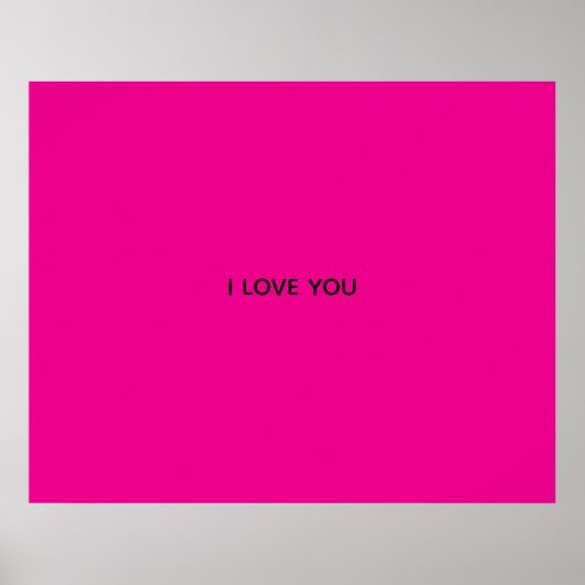 ICH LIEBE DICH POSTER (Vorne)
