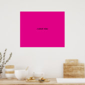 ICH LIEBE DICH POSTER (Küche)
